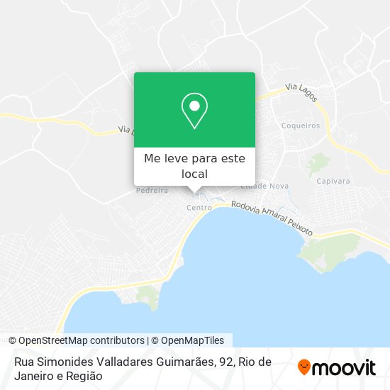Rua Simonides Valladares Guimarães, 92 mapa