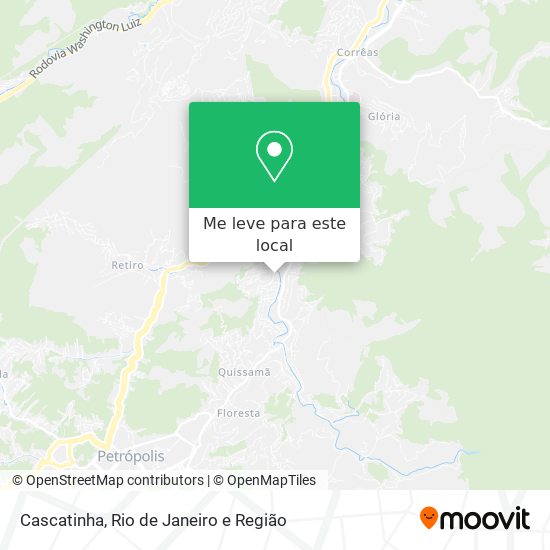 Cascatinha mapa