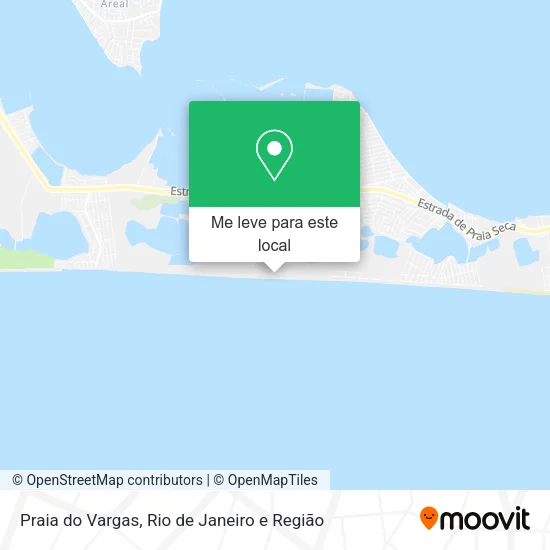 Praia do Vargas mapa