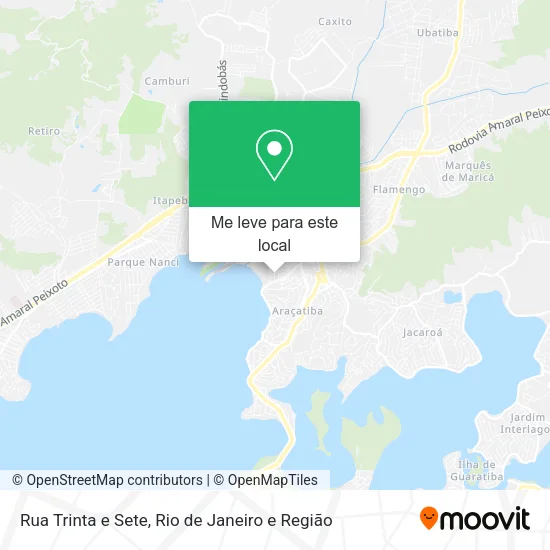 Rua Trinta e Sete mapa