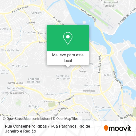 Rua Conselheiro Ribas / Rua Paranhos mapa
