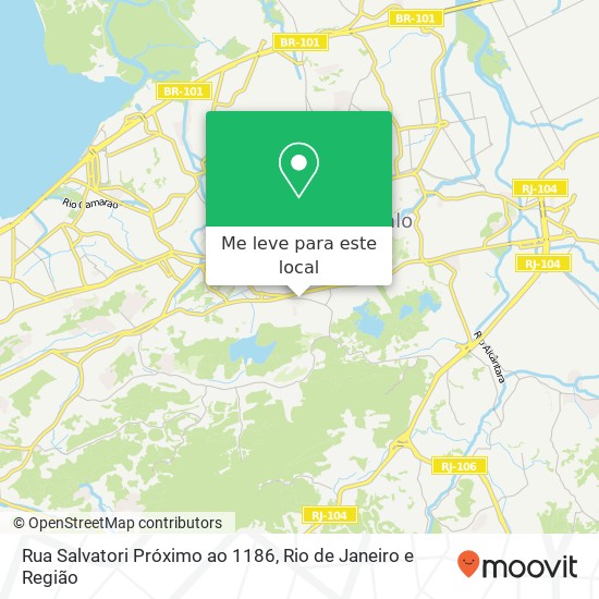 Rua Salvatori Próximo ao 1186 mapa