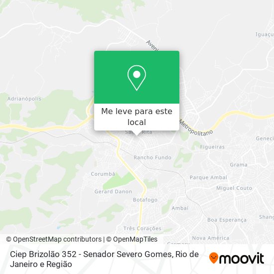 Ciep Brizolão 352 - Senador Severo Gomes mapa