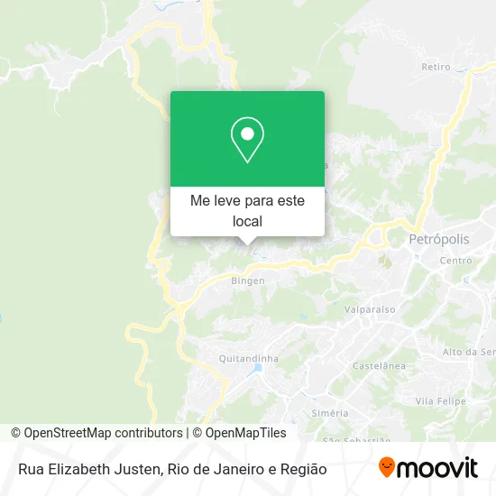 Rua Elizabeth Justen mapa