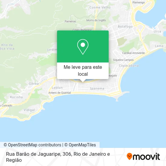 Rua Barão de Jaguaripe, 306 mapa