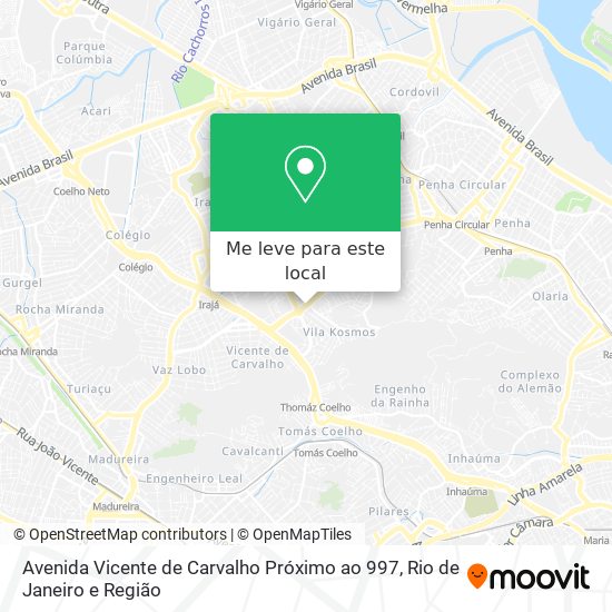 Avenida Vicente de Carvalho Próximo ao 997 mapa