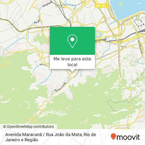 Avenida Maracanã / Rua João da Mata mapa