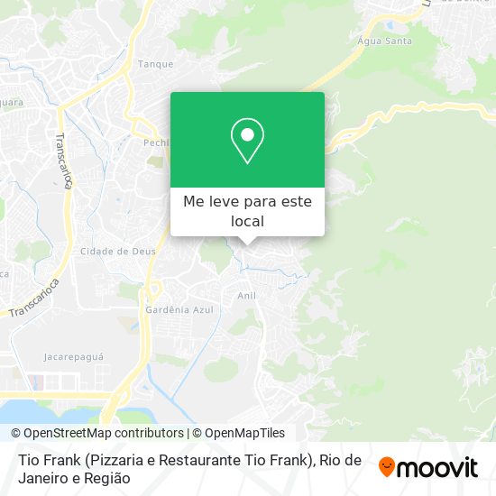 Tio Frank (Pizzaria e Restaurante Tio Frank) mapa