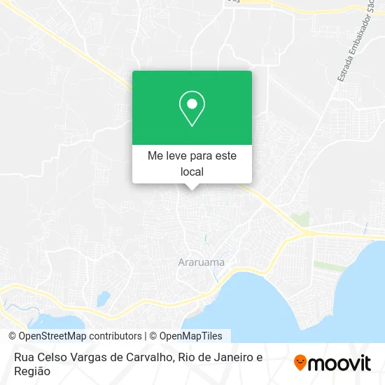 Rua Celso Vargas de Carvalho mapa