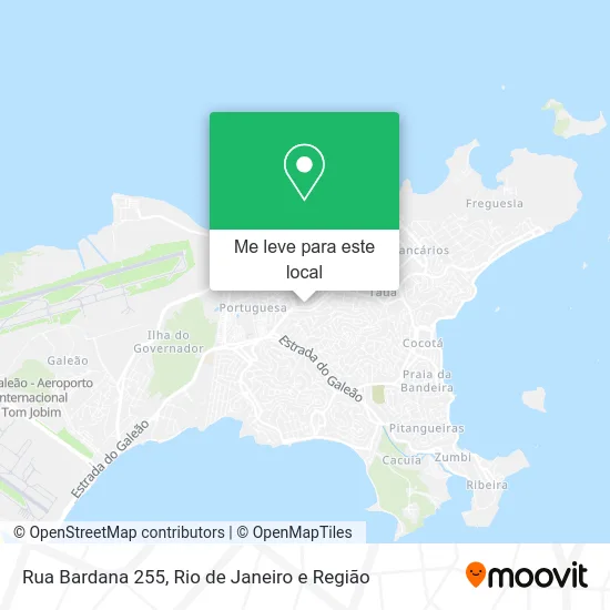 Rua Bardana 255 mapa
