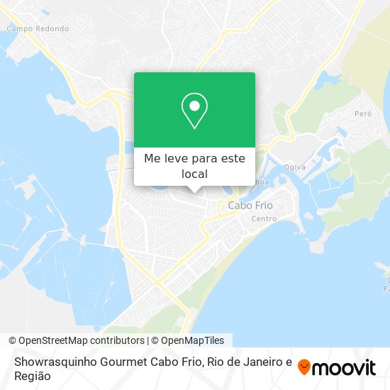 Showrasquinho Gourmet Cabo Frio mapa