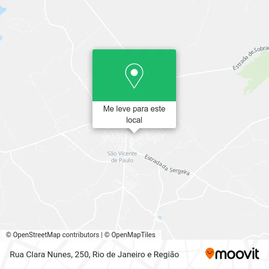 Rua Clara Nunes, 250 mapa
