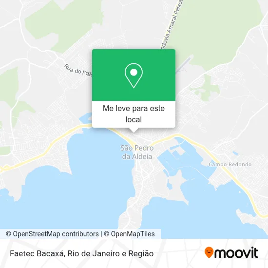 Faetec Bacaxá mapa
