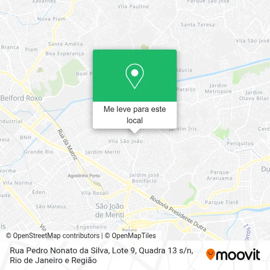 Rua Pedro Nonato da Silva, Lote 9, Quadra 13 s / n mapa