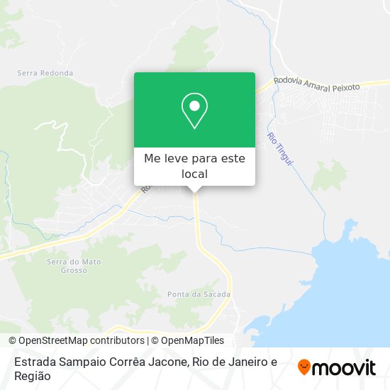 Estrada Sampaio Corrêa Jacone mapa