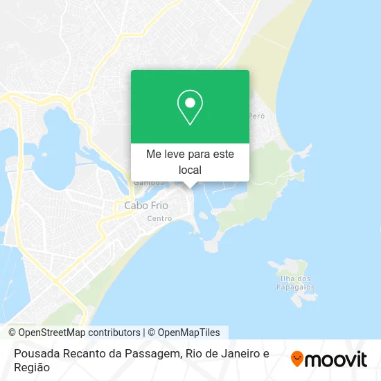 Pousada Recanto da Passagem mapa
