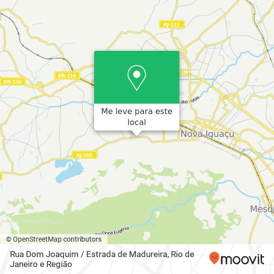 Rua Dom Joaquim / Estrada de Madureira mapa