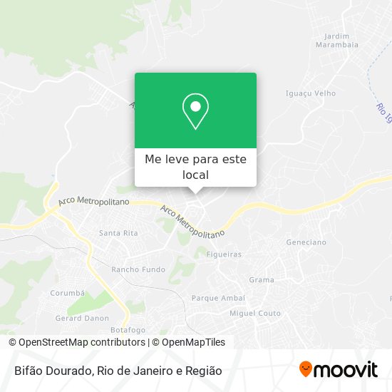 Bifão Dourado mapa