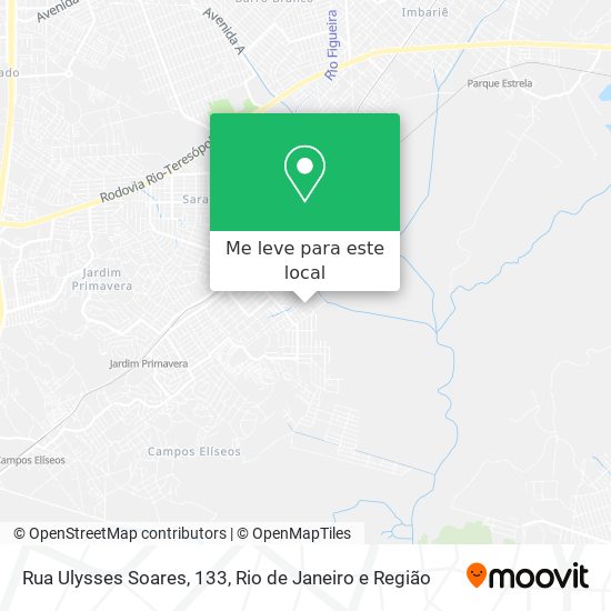 Rua Ulysses Soares, 133 mapa