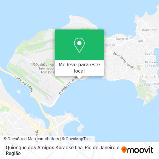 Quiosque dos Amigos Karaoke Ilha mapa