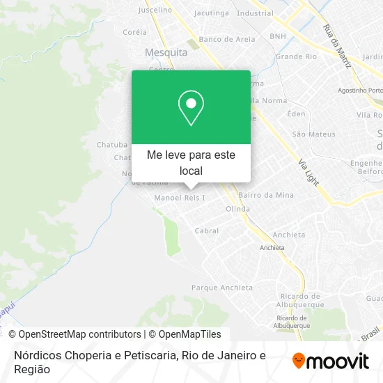 Nórdicos Choperia e Petiscaria mapa