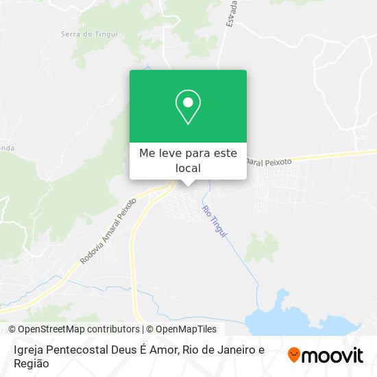 Igreja Pentecostal Deus É Amor mapa