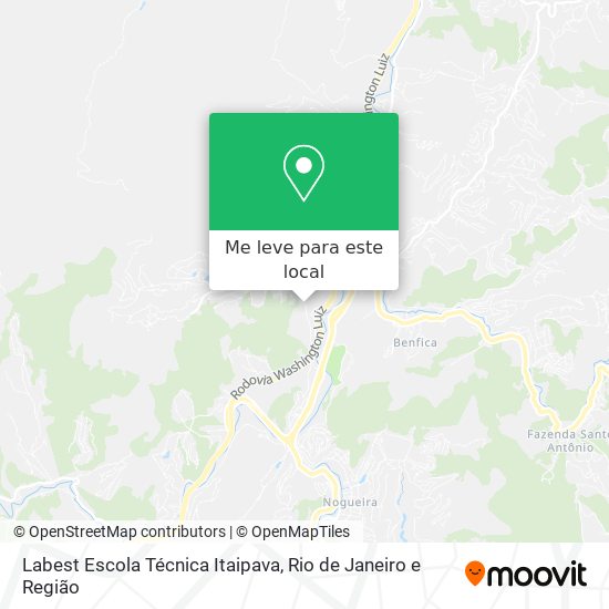 Labest Escola Técnica Itaipava mapa