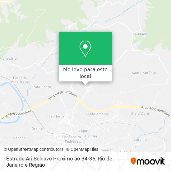 Estrada Ari Schiavo Próximo ao 34-36 mapa
