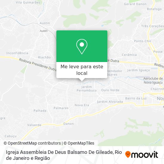 Igreja Assembleia De Deus Balsamo De Gileade mapa