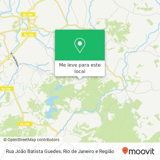 Rua João Batista Guedes mapa