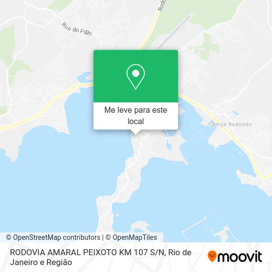 RODOVIA AMARAL PEIXOTO KM 107 S / N mapa