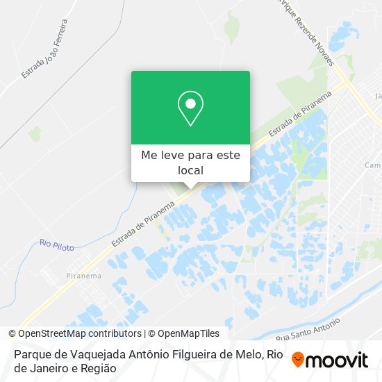 Parque de Vaquejada Antônio Filgueira de Melo mapa