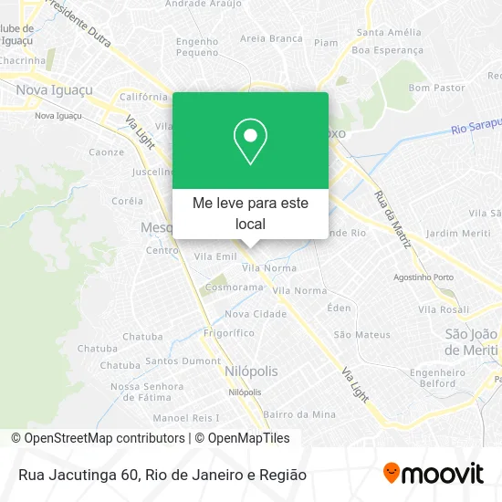 Rua Jacutinga 60 mapa