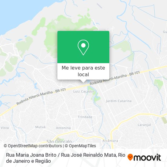 Rua Maria Joana Brito / Rua José Reinaldo Mata mapa