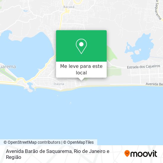 Avenida Barão de Saquarema mapa