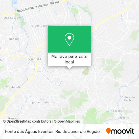 Fonte das Águas Eventos mapa