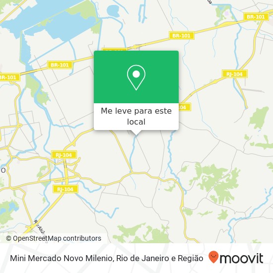 Mini Mercado Novo Milenio mapa