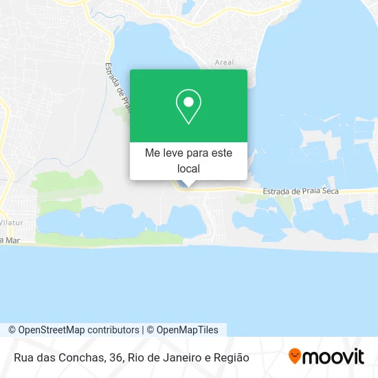 Rua das Conchas, 36 mapa