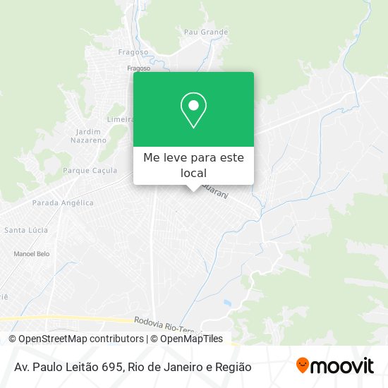Av. Paulo Leitão 695 mapa