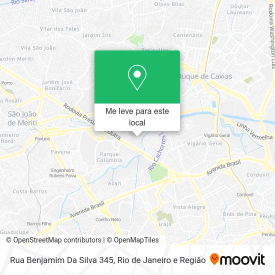 Rua Benjamim Da Silva 345 mapa