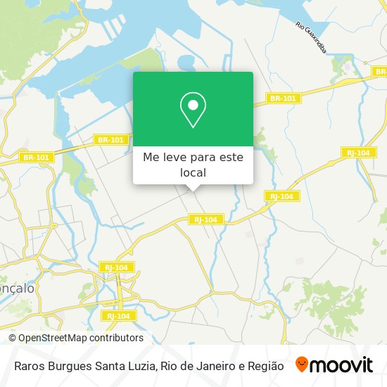 Raros Burgues Santa Luzia mapa