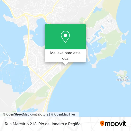 Rua Mercúrio 218 mapa