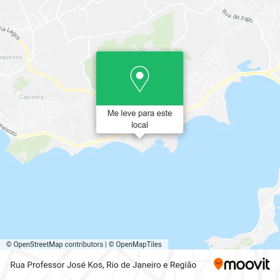 Rua Professor José Kos mapa