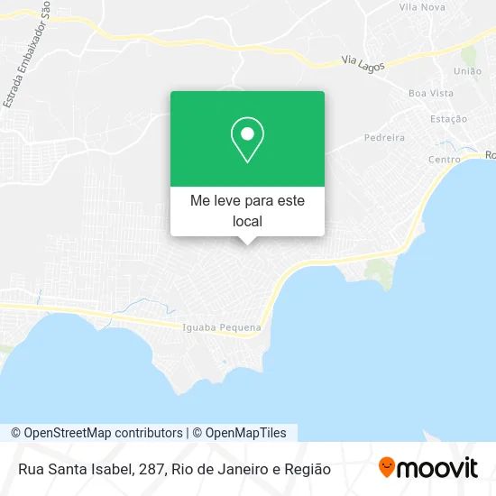 Rua Santa Isabel, 287 mapa