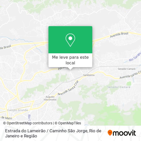 Estrada do Lameirão / Caminho São Jorge mapa