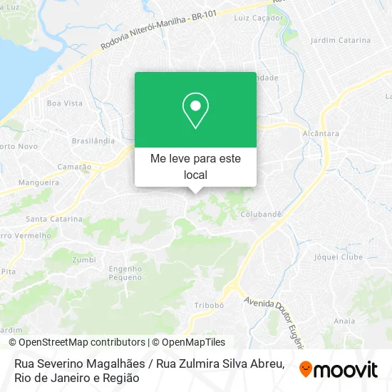 Rua Severino Magalhães / Rua Zulmira Silva Abreu mapa