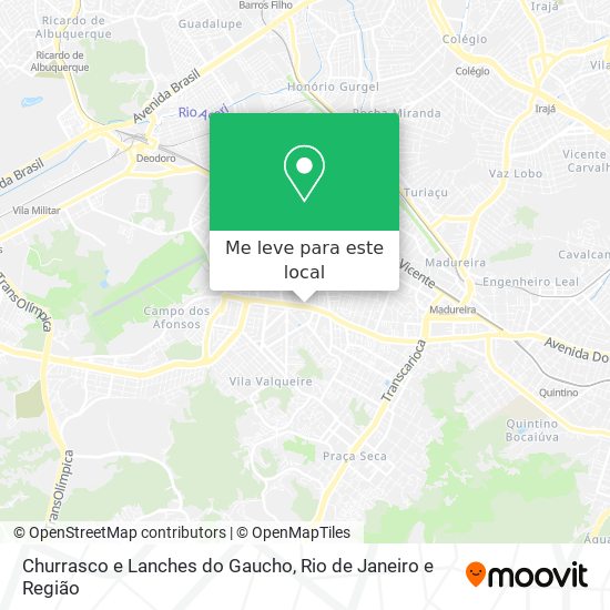 Churrasco e Lanches do Gaucho mapa