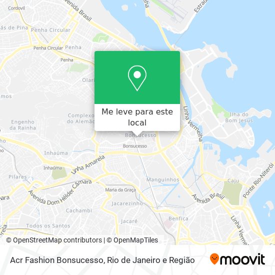 Acr Fashion Bonsucesso mapa