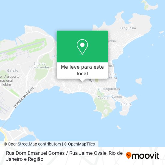 Rua Dom Emanuel Gomes / Rua Jaime Ovale mapa