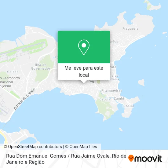 Rua Dom Emanuel Gomes / Rua Jaime Ovale mapa